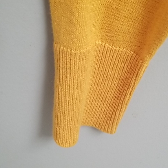 Liz Claiborne Yellow Split Hem Open Cardigan in S - Picture 6 of 9